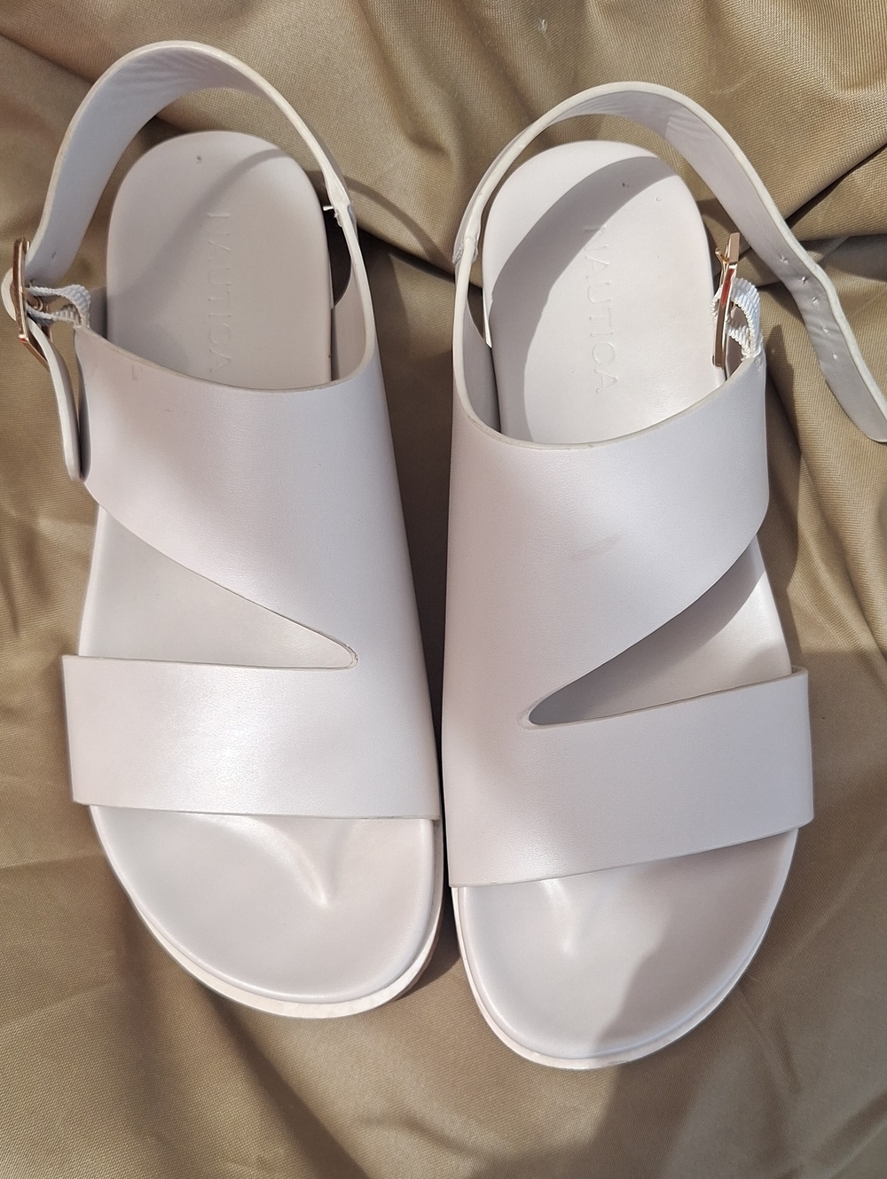 Women’s Beige Nautica Slingback Sandals
